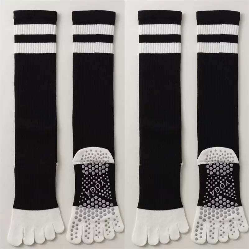 Hawecc | Indoor Mid-Calf Grip Socks for Women’s Fitness
