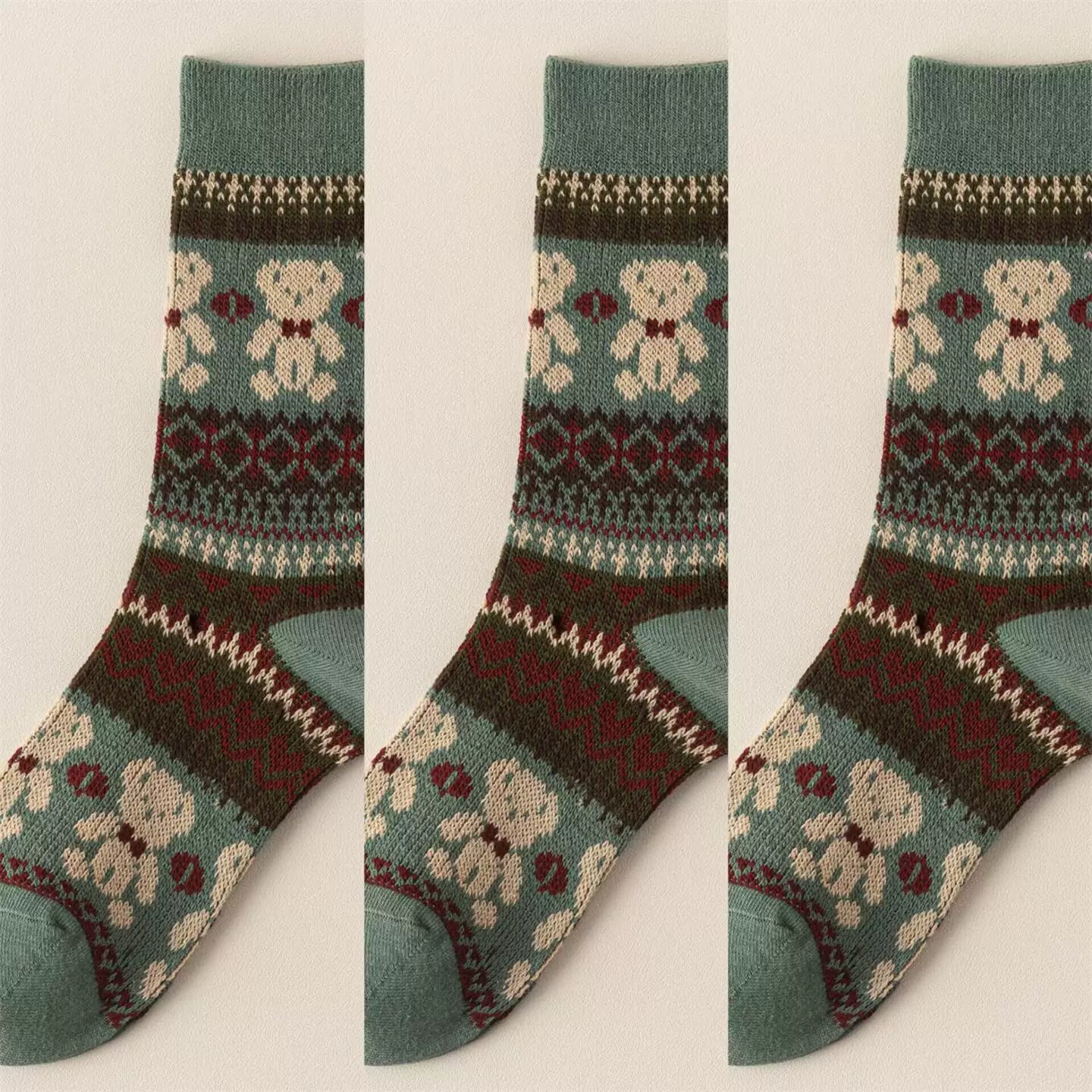 Hawecc | Split-Toe Mid-Calf Socks for Home and Studio Fitness