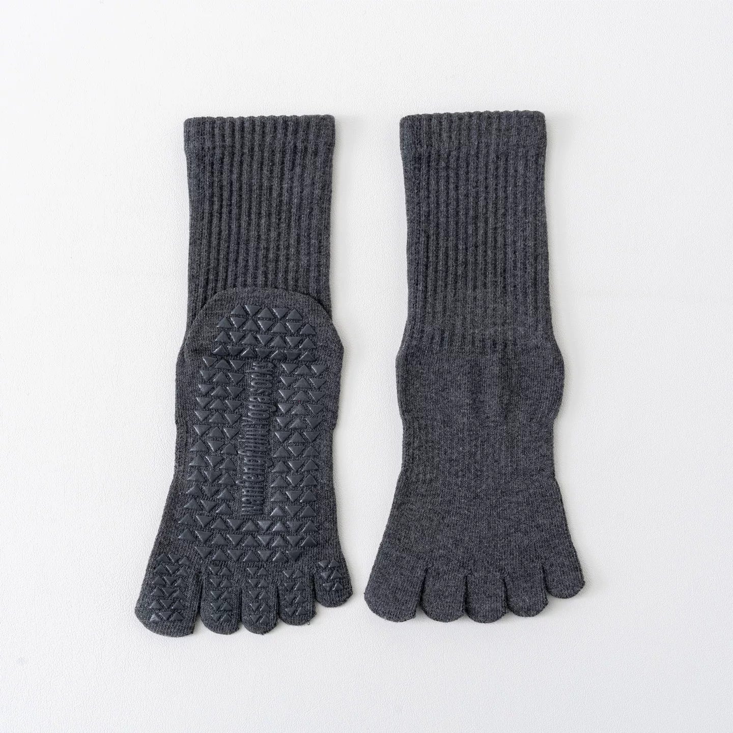 Hawecc | Indoor Fitness Socks for Women with Split Toe and Grip