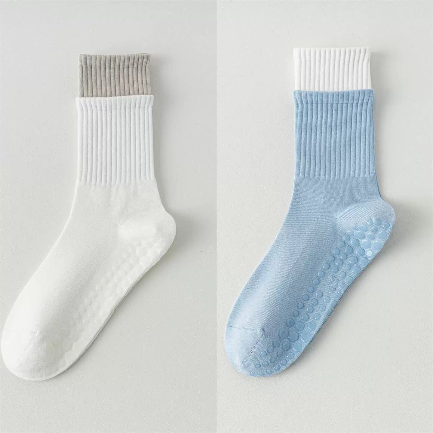 Hawecc | Women’s Non-Slip Split-Toe Socks for Pilates and Yoga