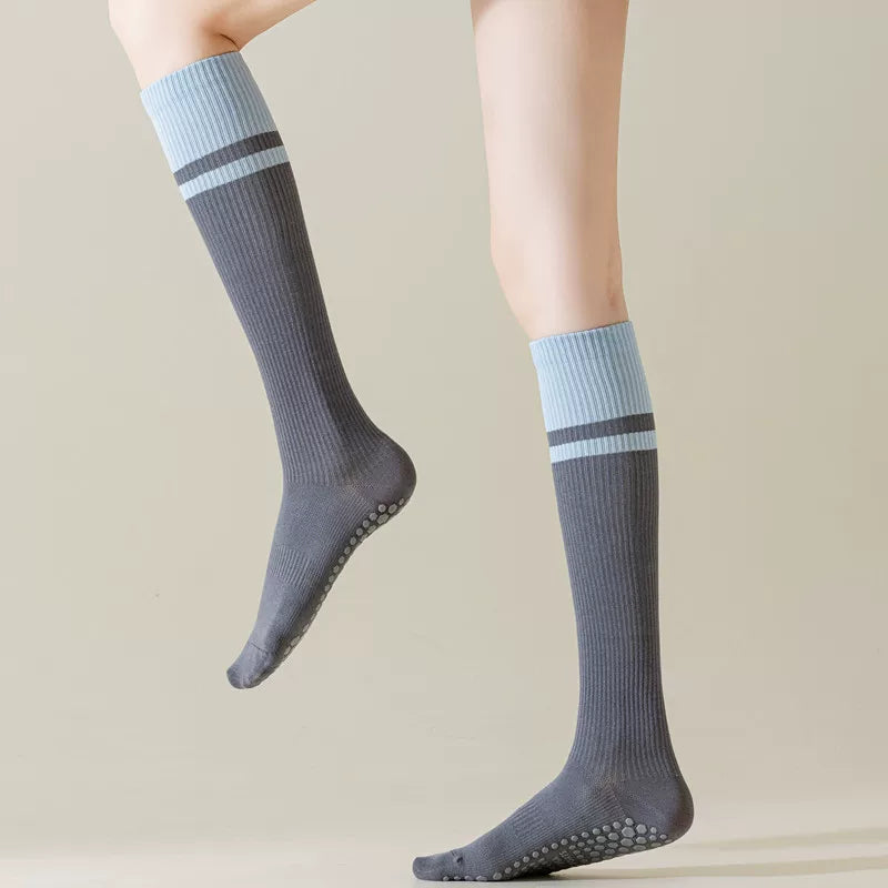 Hawecc | Professional Mid-Calf Non-Slip Yoga Socks for Women