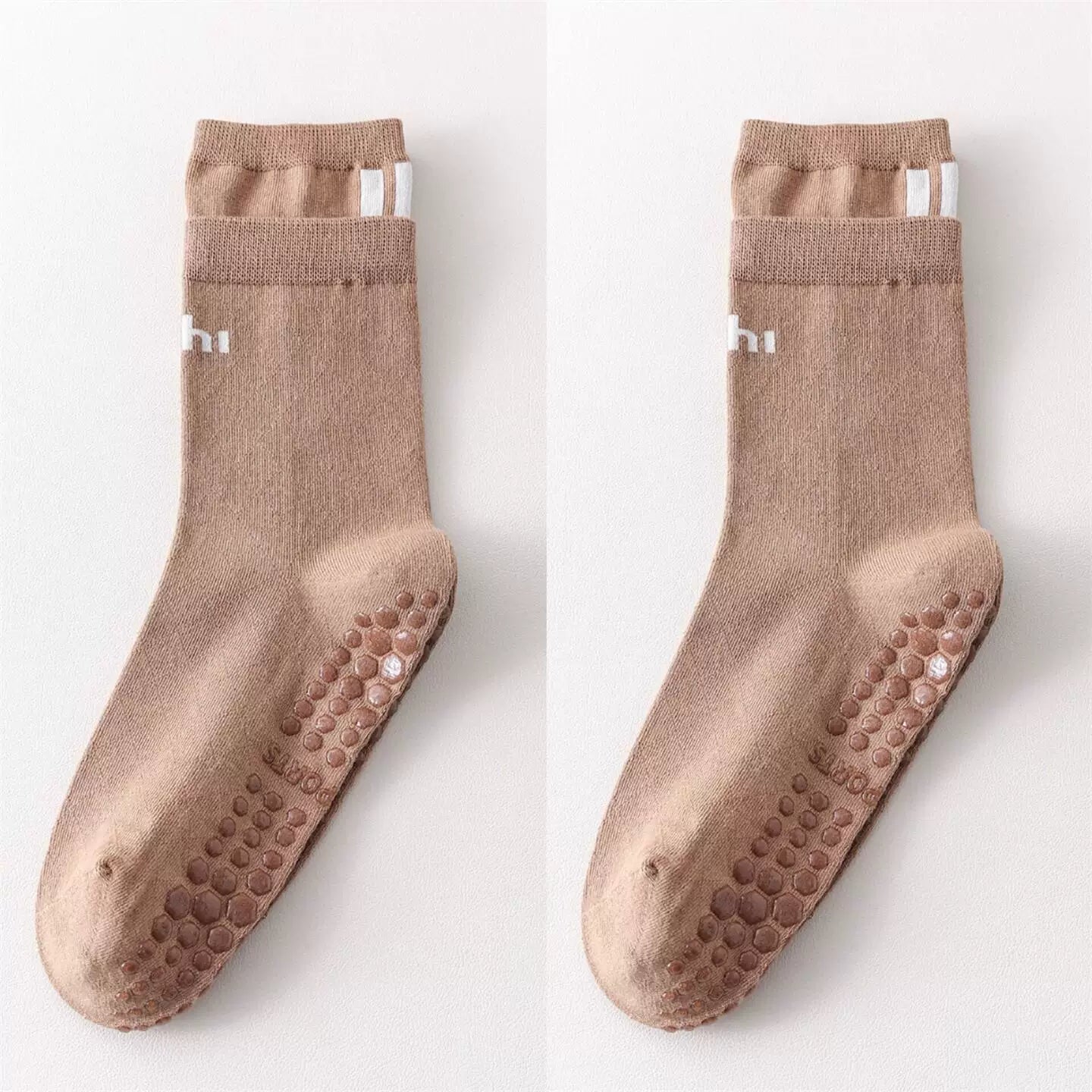 Hawecc | Women’s Mid-Calf Non-Slip Pilates Socks