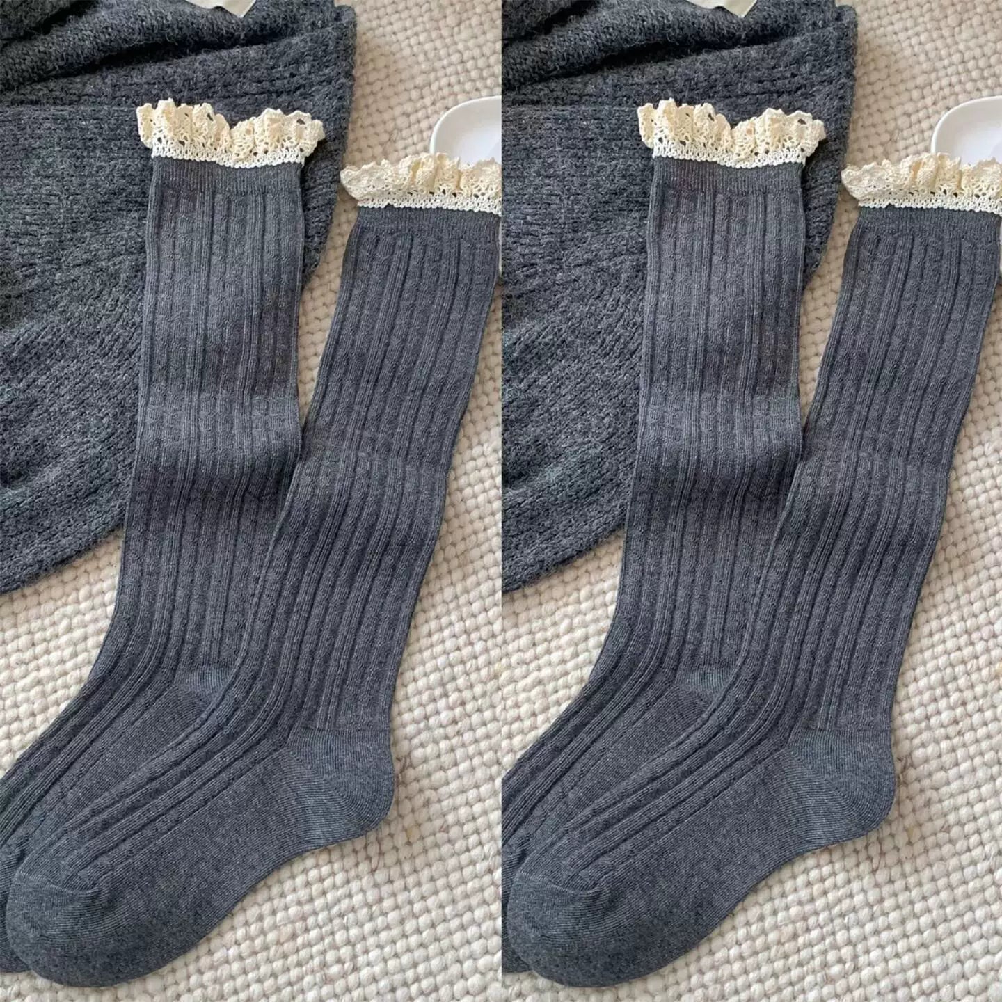 Hawecc | Mid-Calf Grip Socks for Women’s Pilates and Yoga