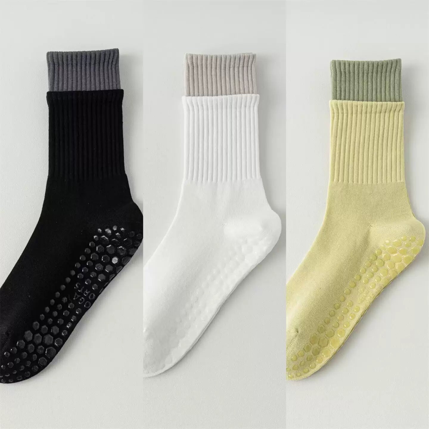 Hawecc | Women’s Non-Slip Split-Toe Socks for Pilates and Yoga