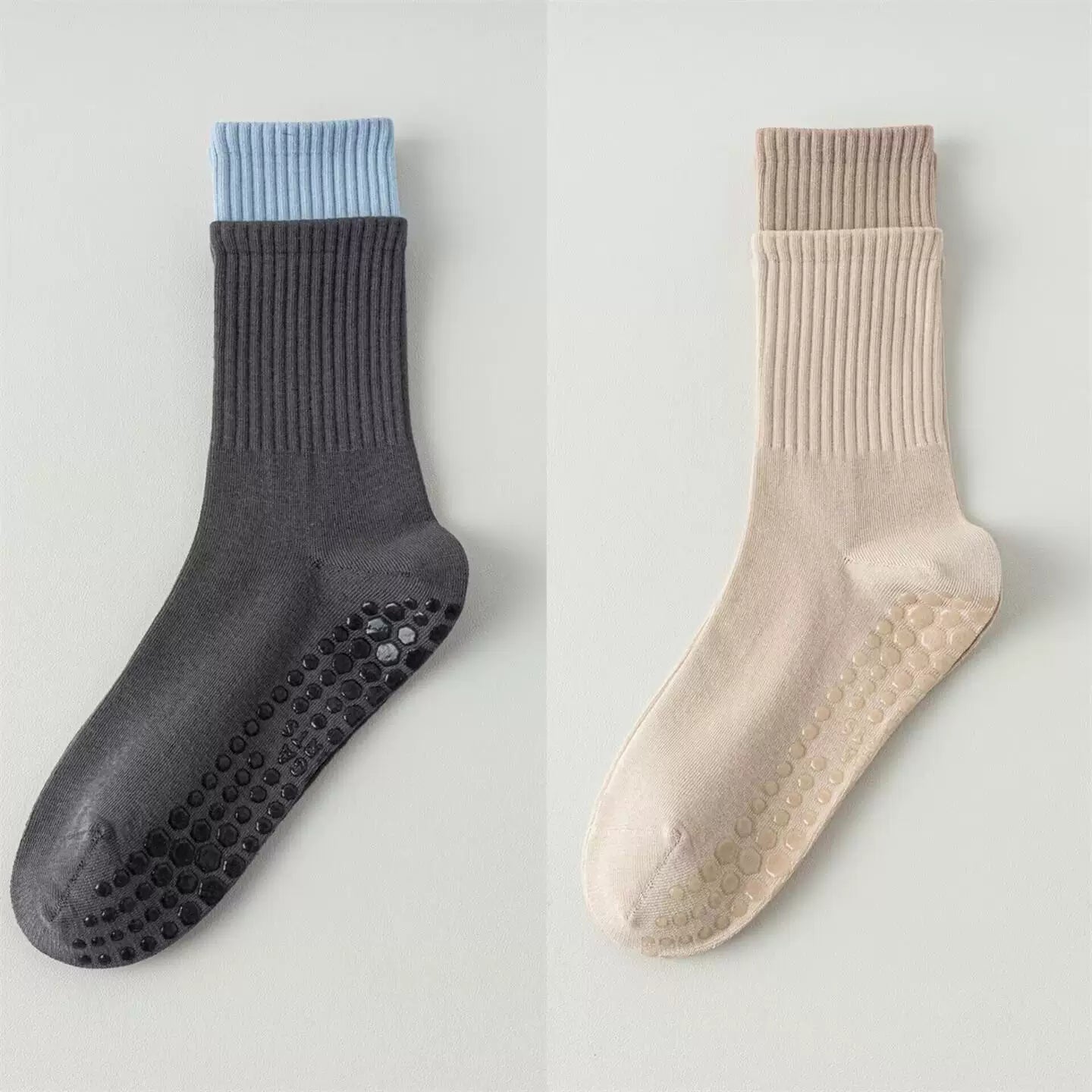 Hawecc | Women’s Non-Slip Split-Toe Socks for Pilates and Yoga