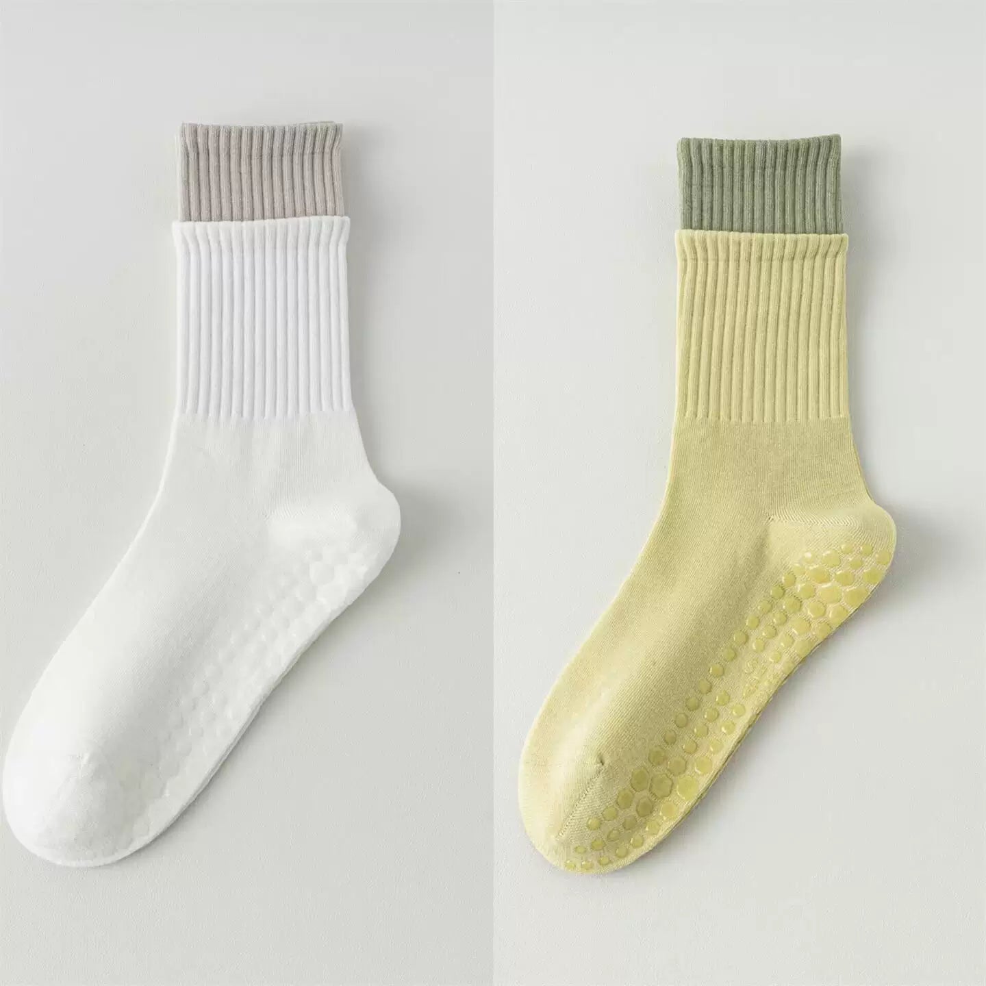 Hawecc | Women’s Non-Slip Split-Toe Socks for Pilates and Yoga