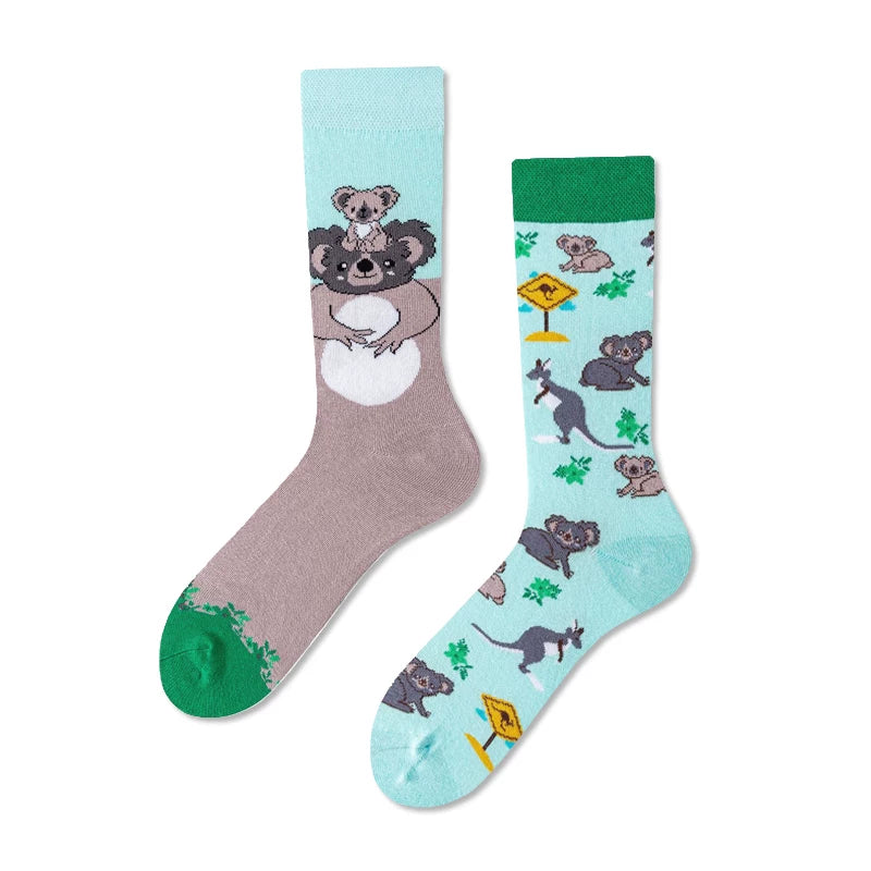 Hawecc | Mid-Calf Grip Socks for Indoor Home Practice