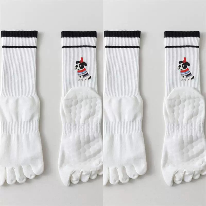 Hawecc | Mid-Calf Grip Socks for Women’s Home and Studio Practice