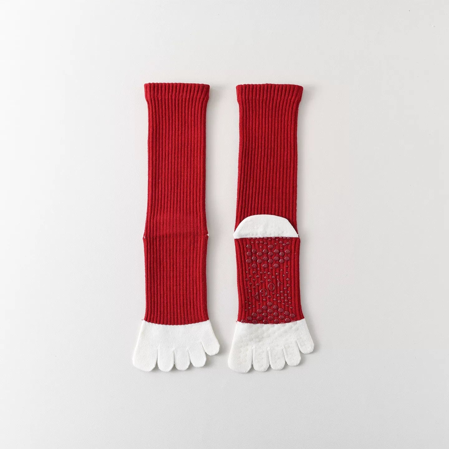 Hawecc | Non-Slip Split-Toe Socks for Women’s Mid-Calf Fitness