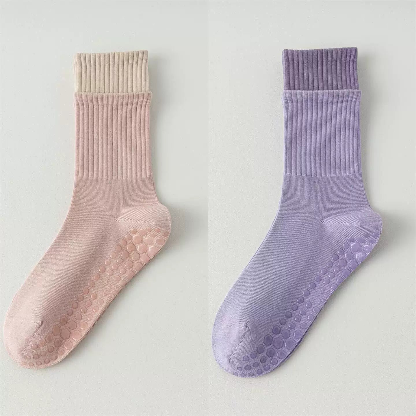 Hawecc | Women’s Non-Slip Split-Toe Socks for Pilates and Yoga