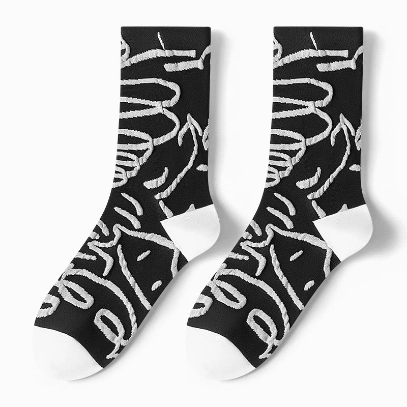 Hawecc | Women’s Indoor Split-Toe Mid-Calf Socks