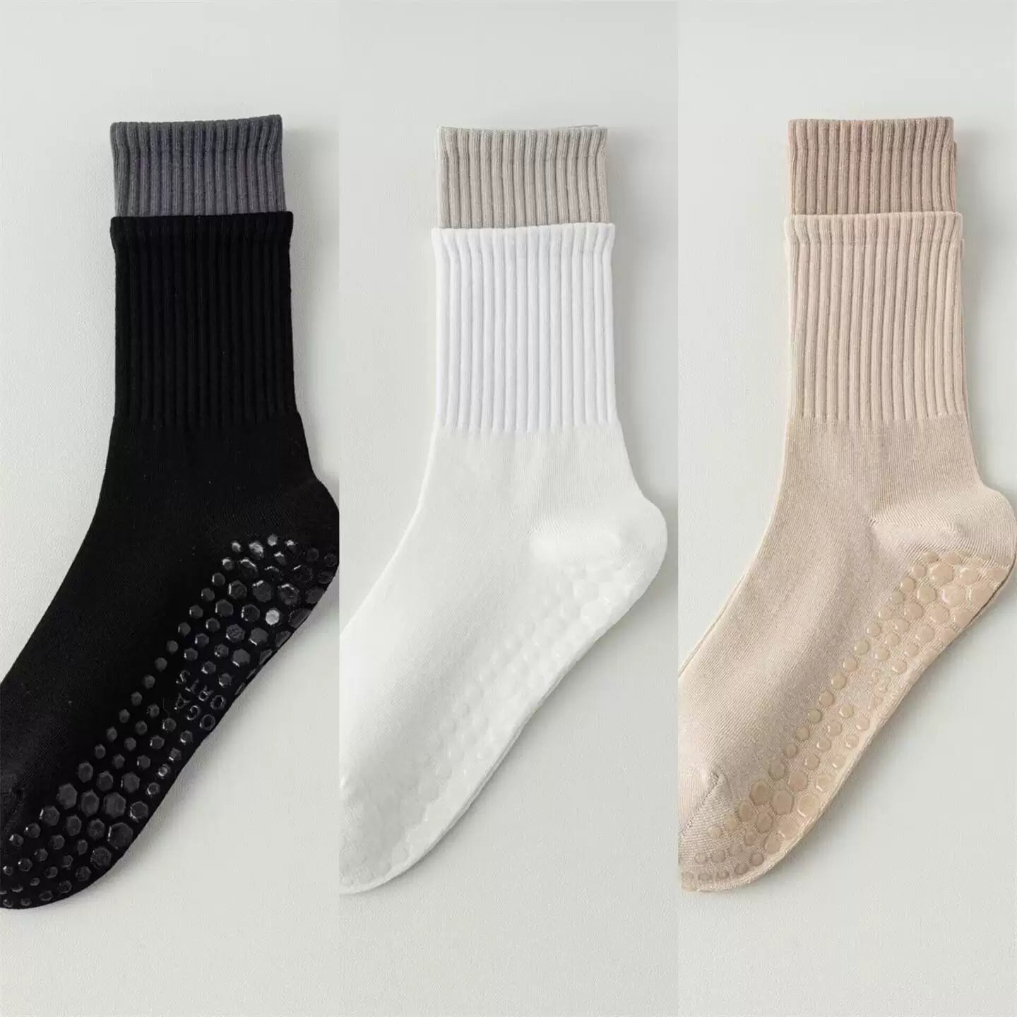 Hawecc | Women’s Non-Slip Split-Toe Socks for Pilates and Yoga