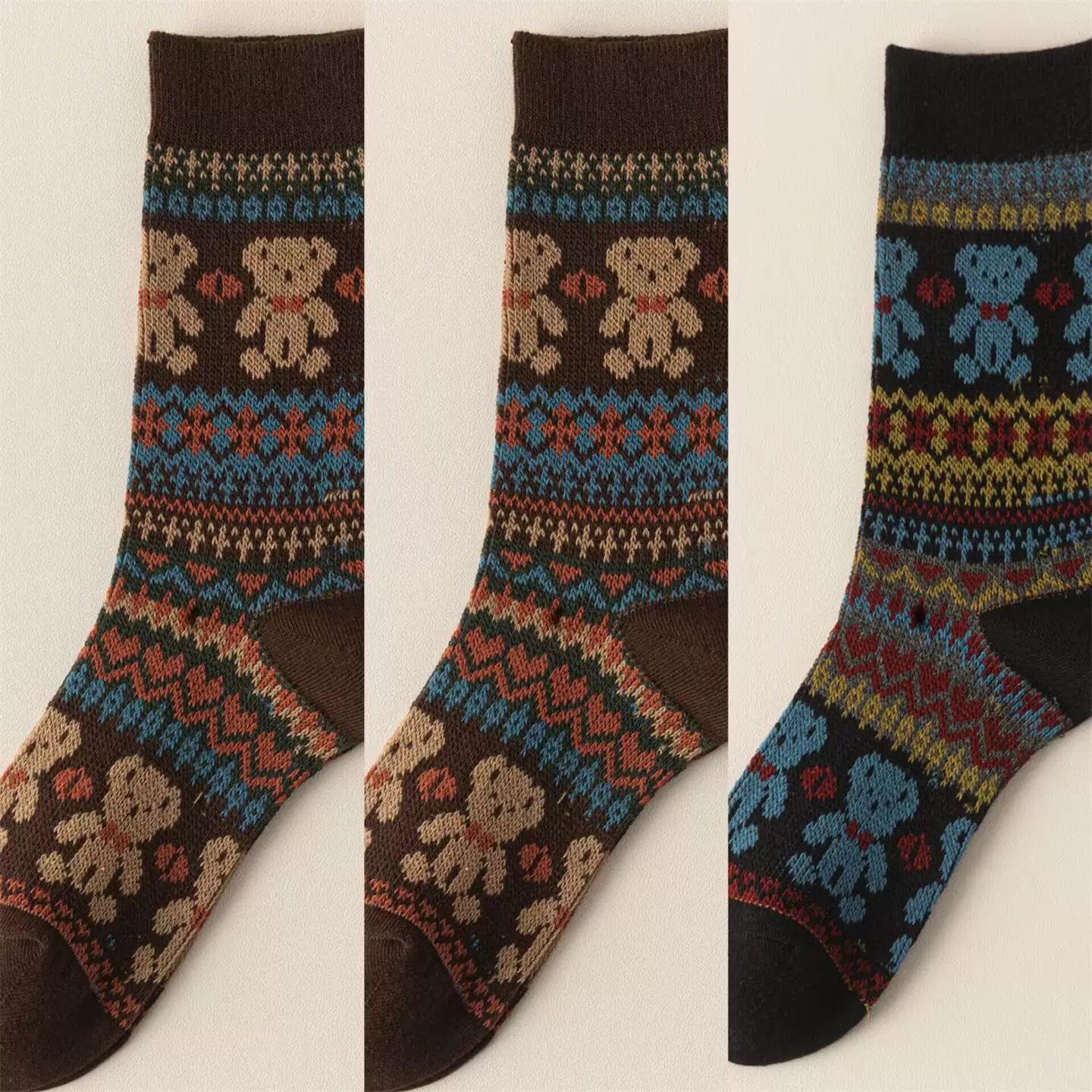 Hawecc | Split-Toe Mid-Calf Socks for Home and Studio Fitness