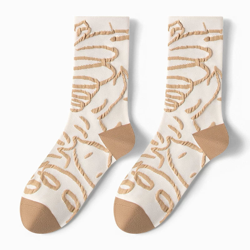 Hawecc | Women’s Indoor Split-Toe Mid-Calf Socks