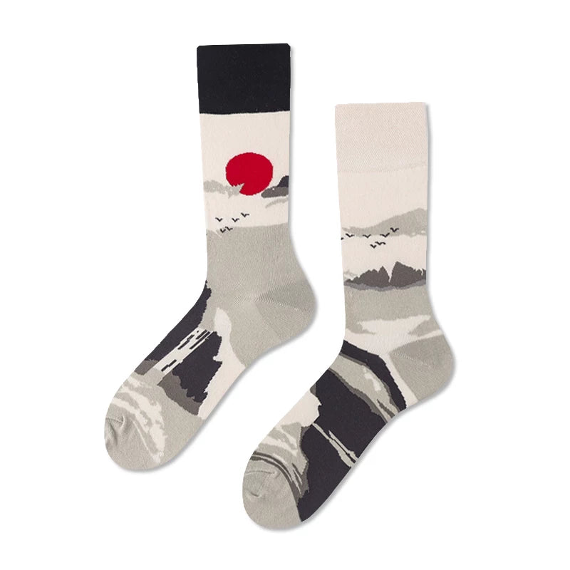 Hawecc | Mid-Calf Grip Socks for Indoor Home Practice