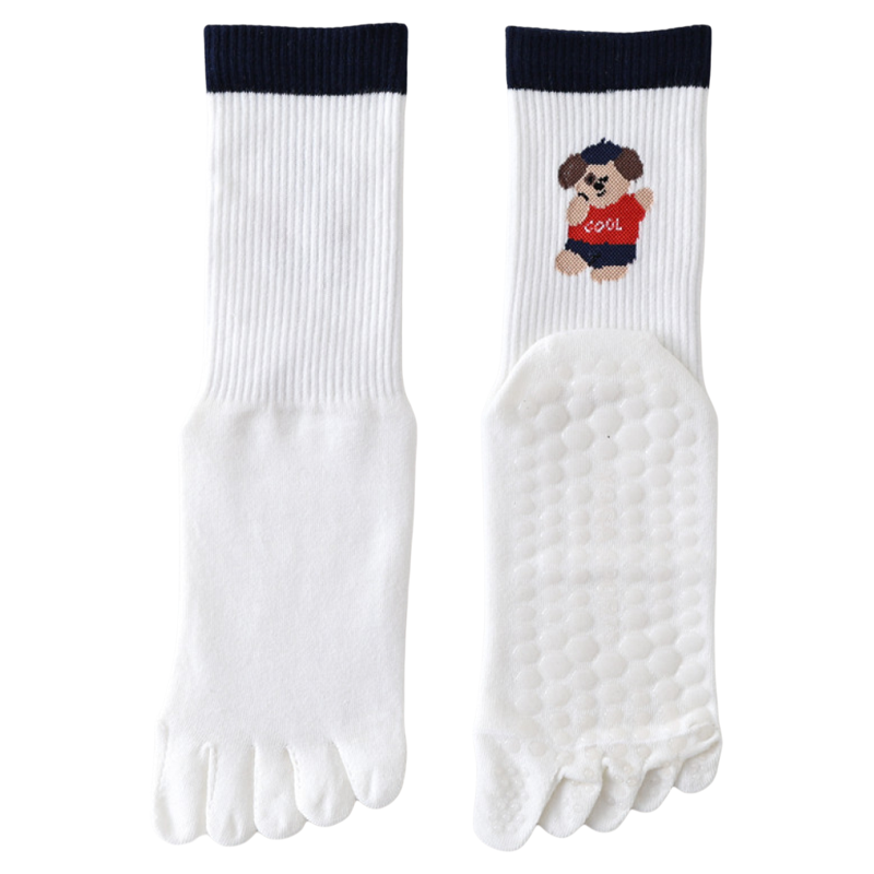Hawecc | Split-Toe Grip Socks for Women’s Indoor Fitness