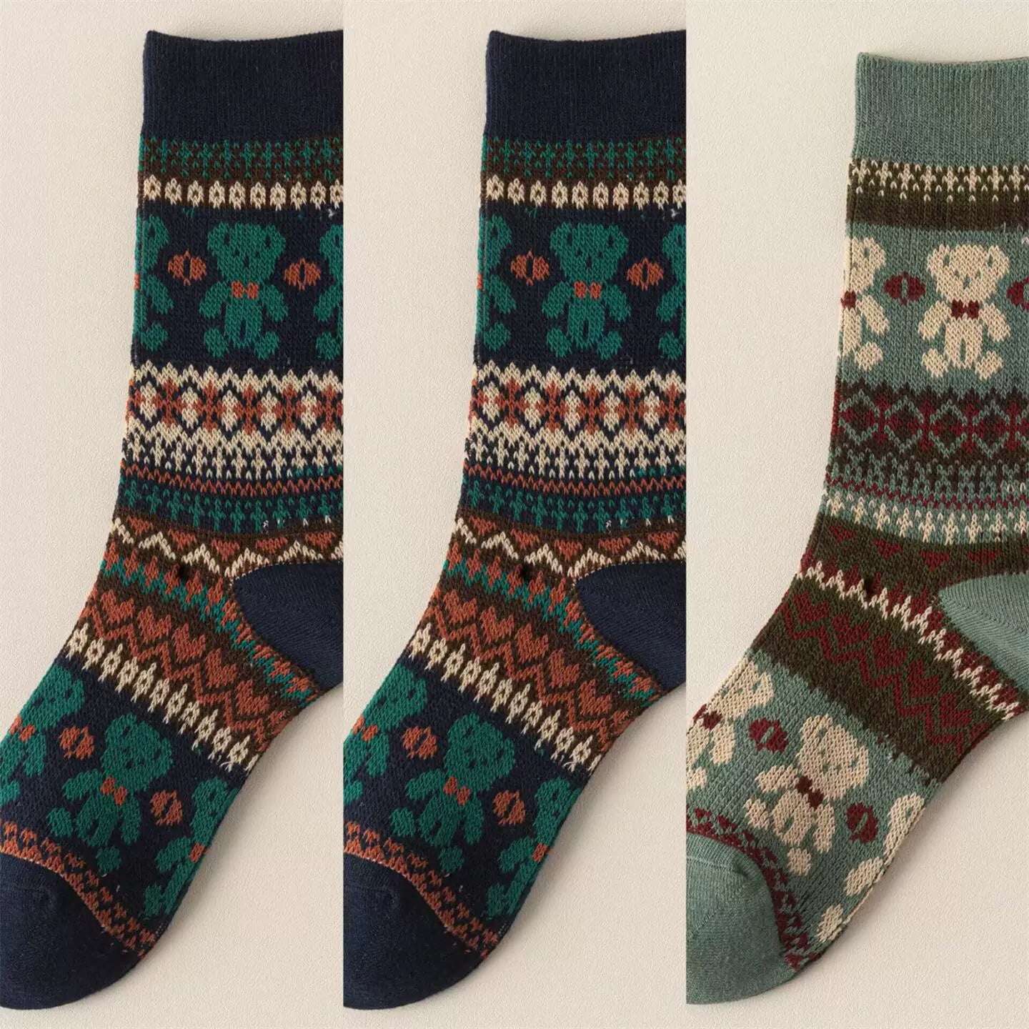 Hawecc | Split-Toe Mid-Calf Socks for Home and Studio Fitness