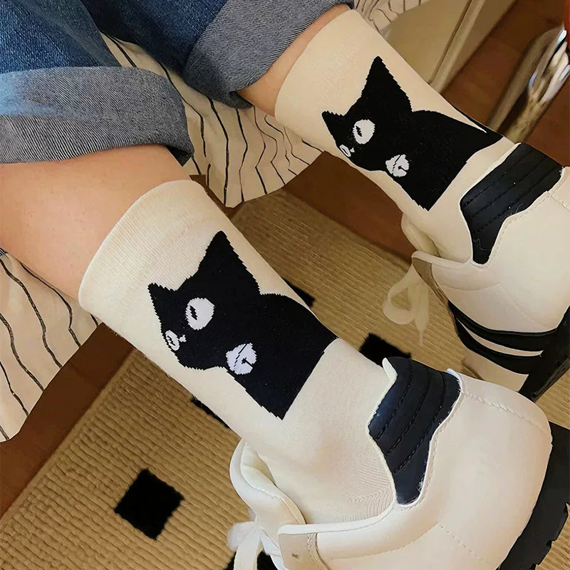 Hawecc | Mid-Calf Non-Slip Socks for Pilates and Yoga