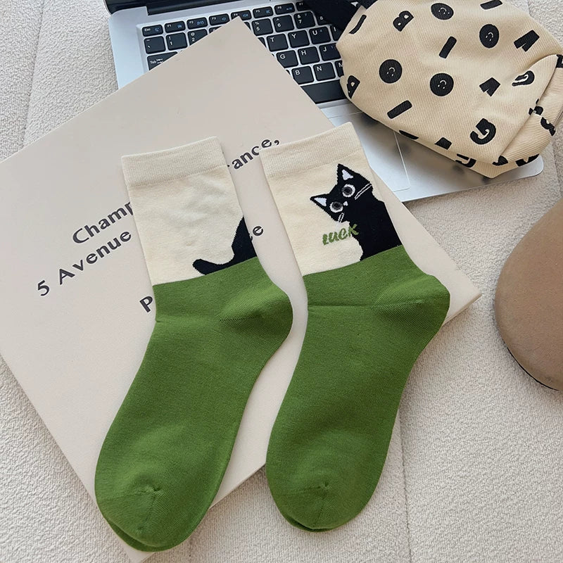 Hawecc | Mid-Calf Non-Slip Socks for Pilates and Yoga