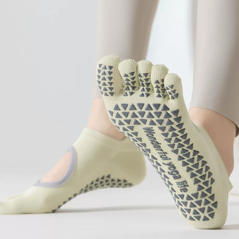Hawecc | Professional Non-Slip Mid-Calf Pilates Socks