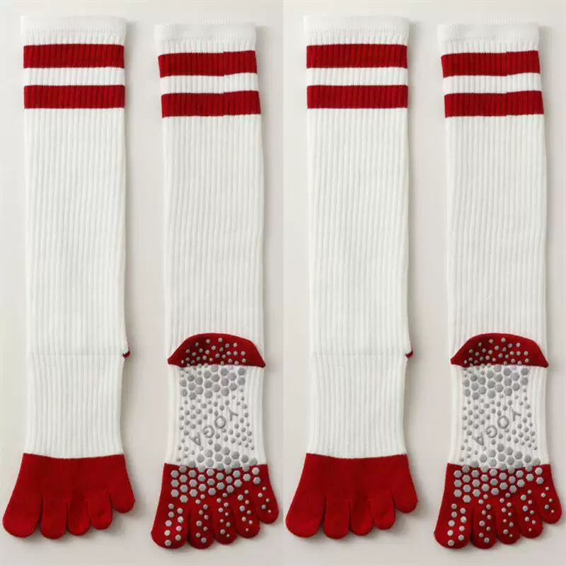 Hawecc | Indoor Mid-Calf Grip Socks for Women’s Fitness
