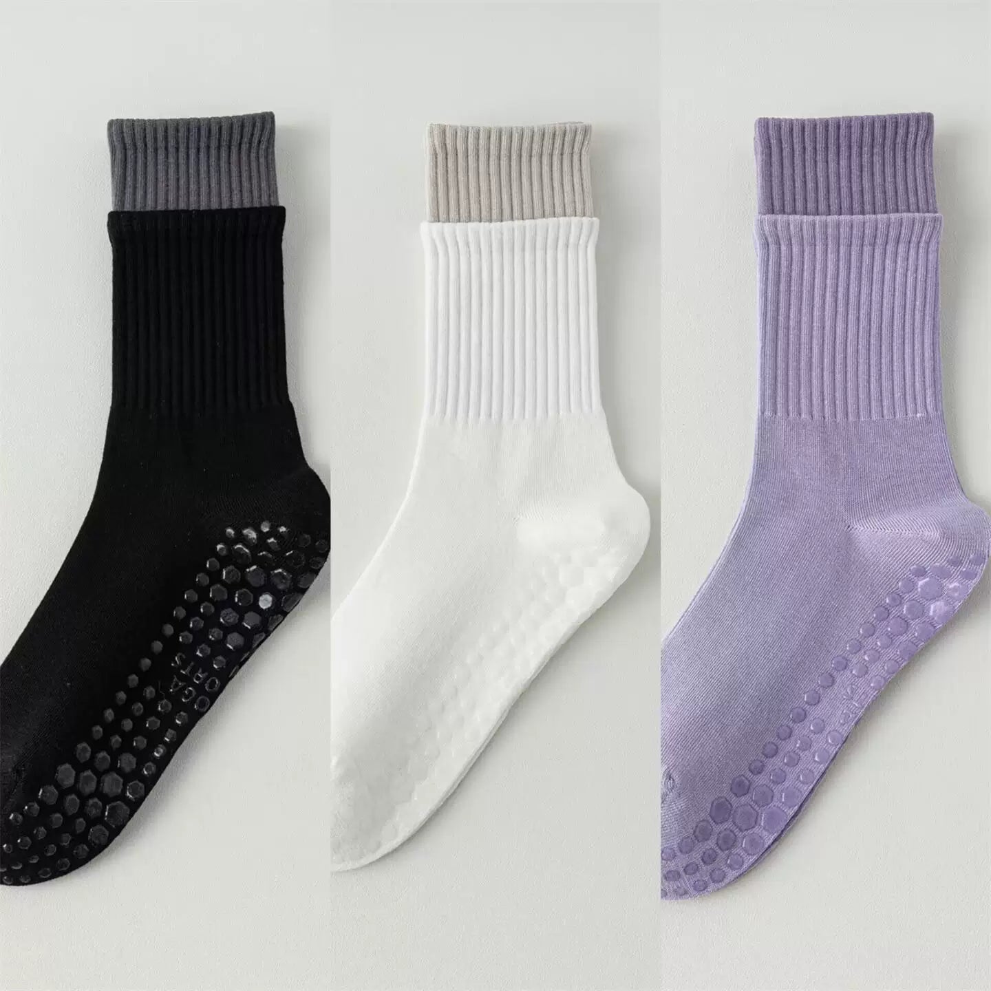 Hawecc | Women’s Non-Slip Split-Toe Socks for Pilates and Yoga