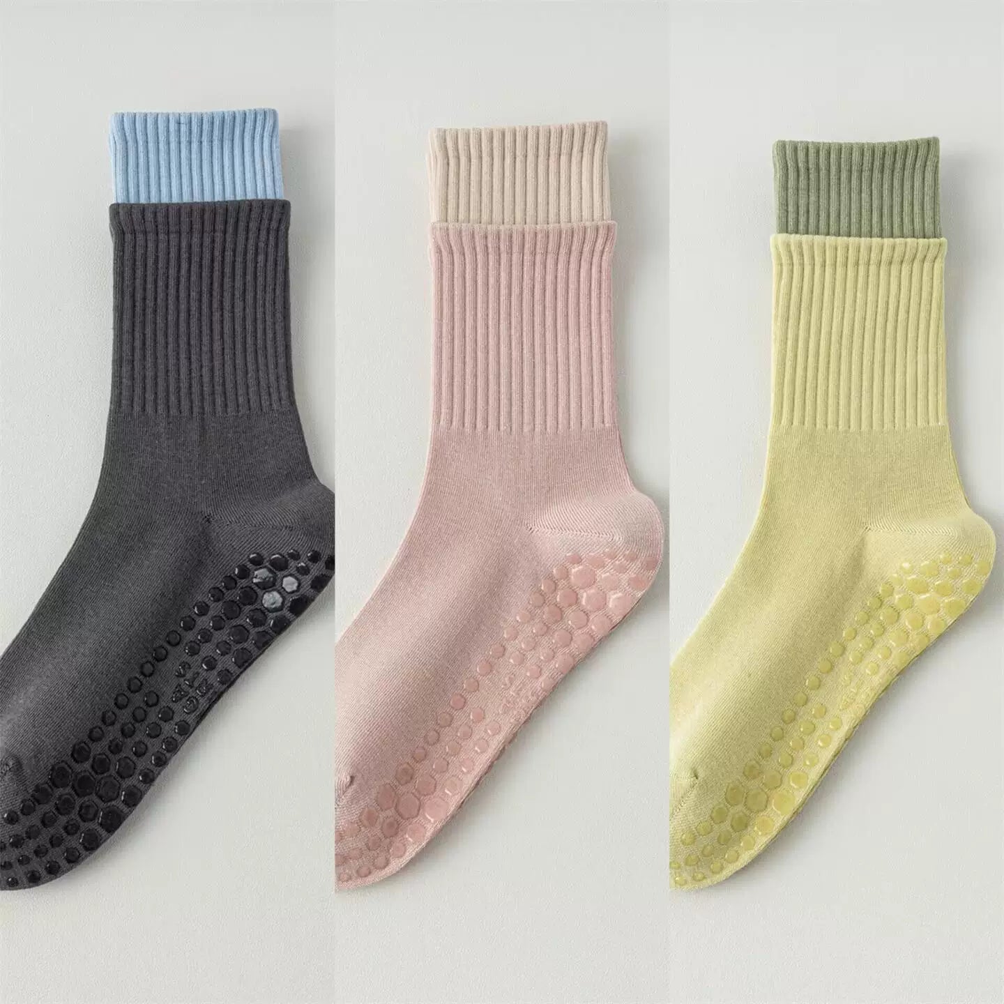 Hawecc | Women’s Non-Slip Split-Toe Socks for Pilates and Yoga