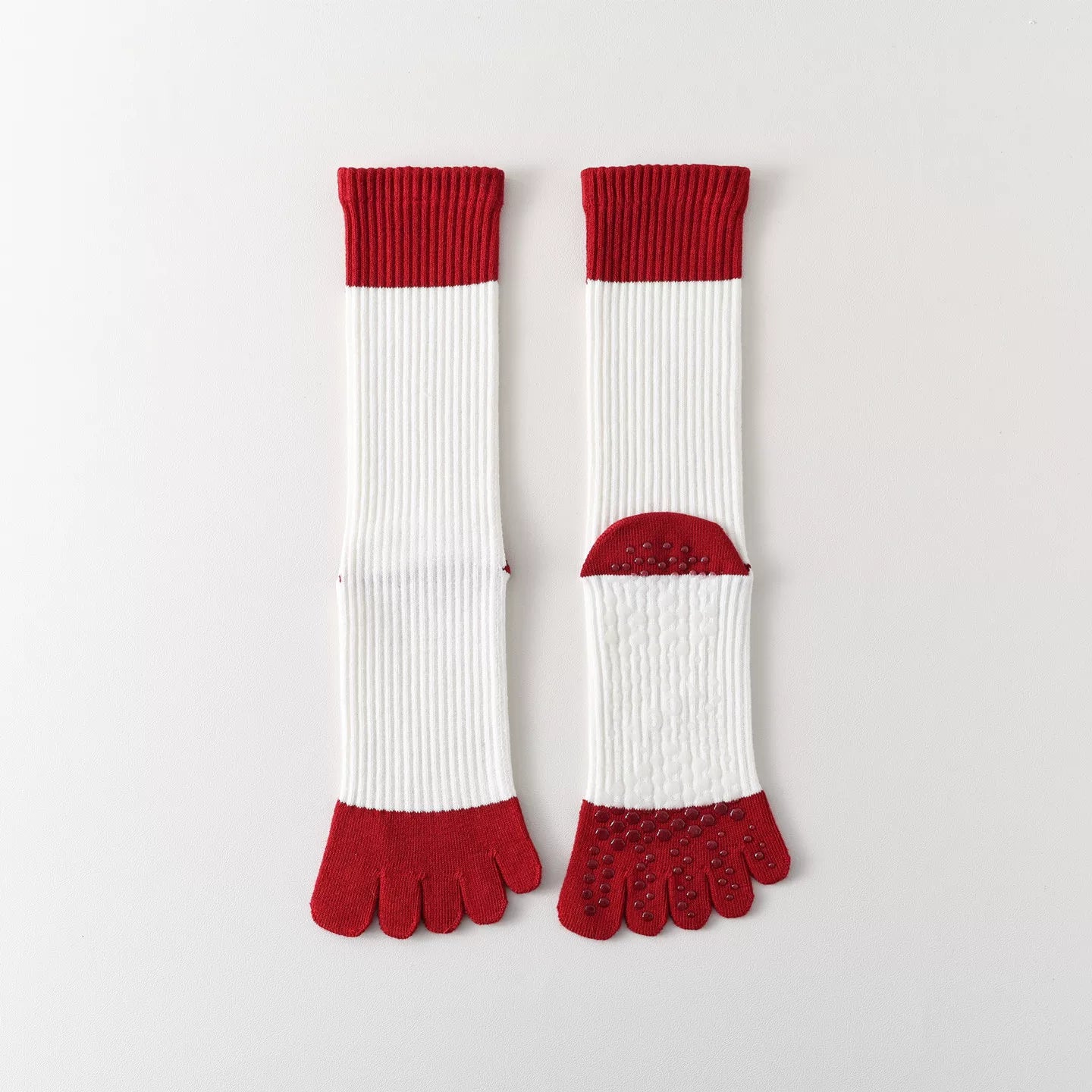 Hawecc | Non-Slip Split-Toe Socks for Women’s Mid-Calf Fitness