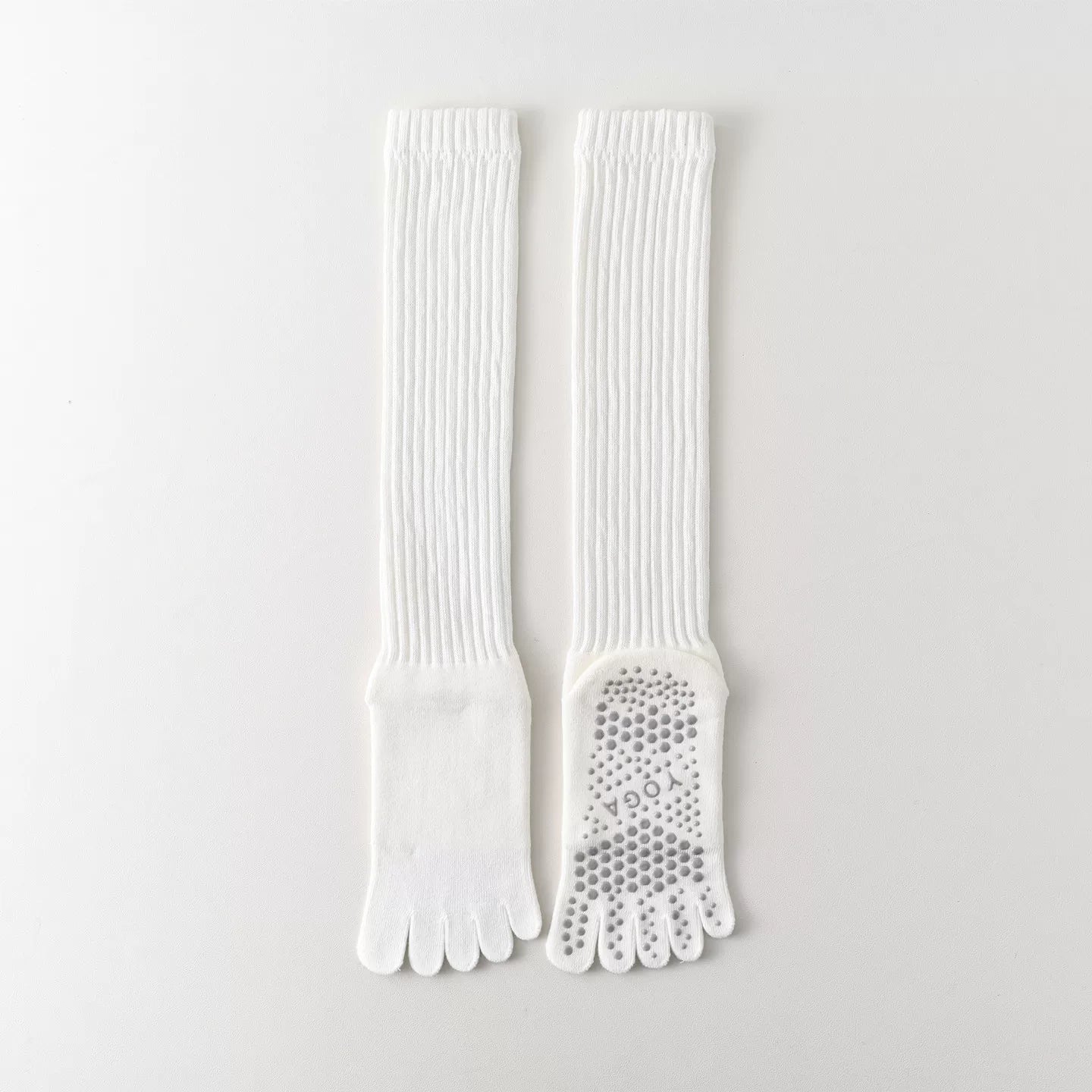 Hawecc | Indoor Split-Toe Mid-Calf Socks for Yoga