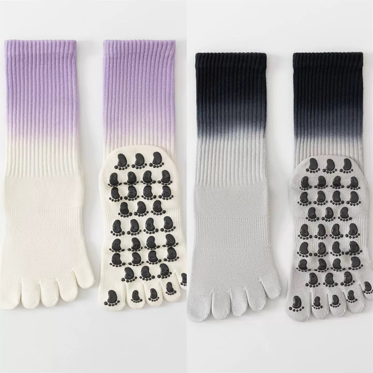 Hawecc | Mid-Calf Professional Yoga Socks for Women with Grip