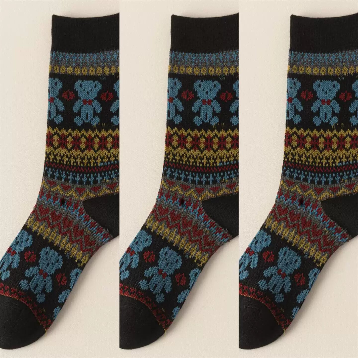 Hawecc | Split-Toe Mid-Calf Socks for Home and Studio Fitness