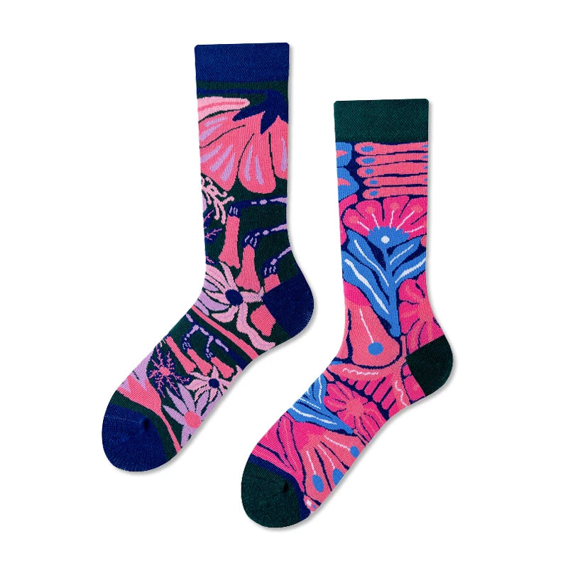 Hawecc | Mid-Calf Grip Socks for Indoor Home Practice