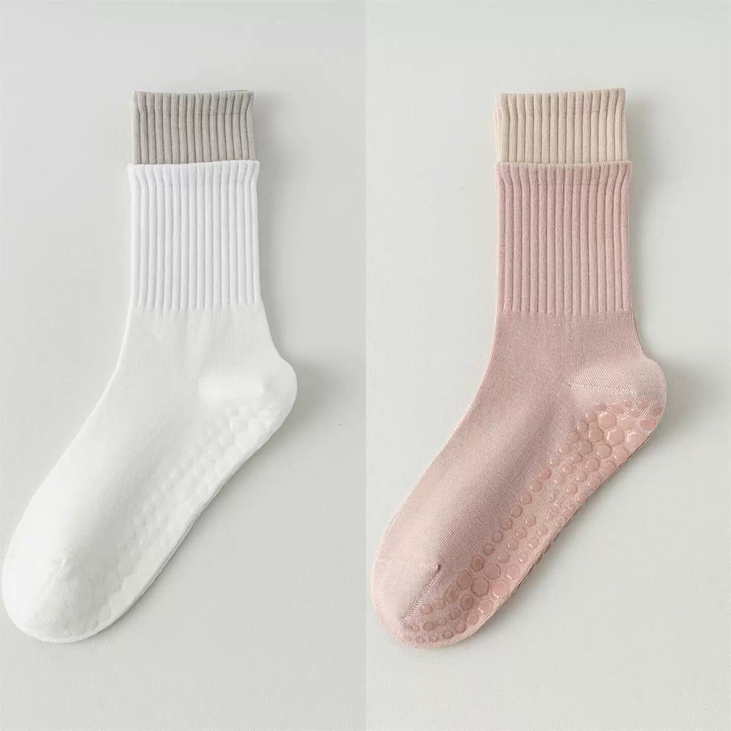 Hawecc | Women’s Non-Slip Split-Toe Socks for Pilates and Yoga