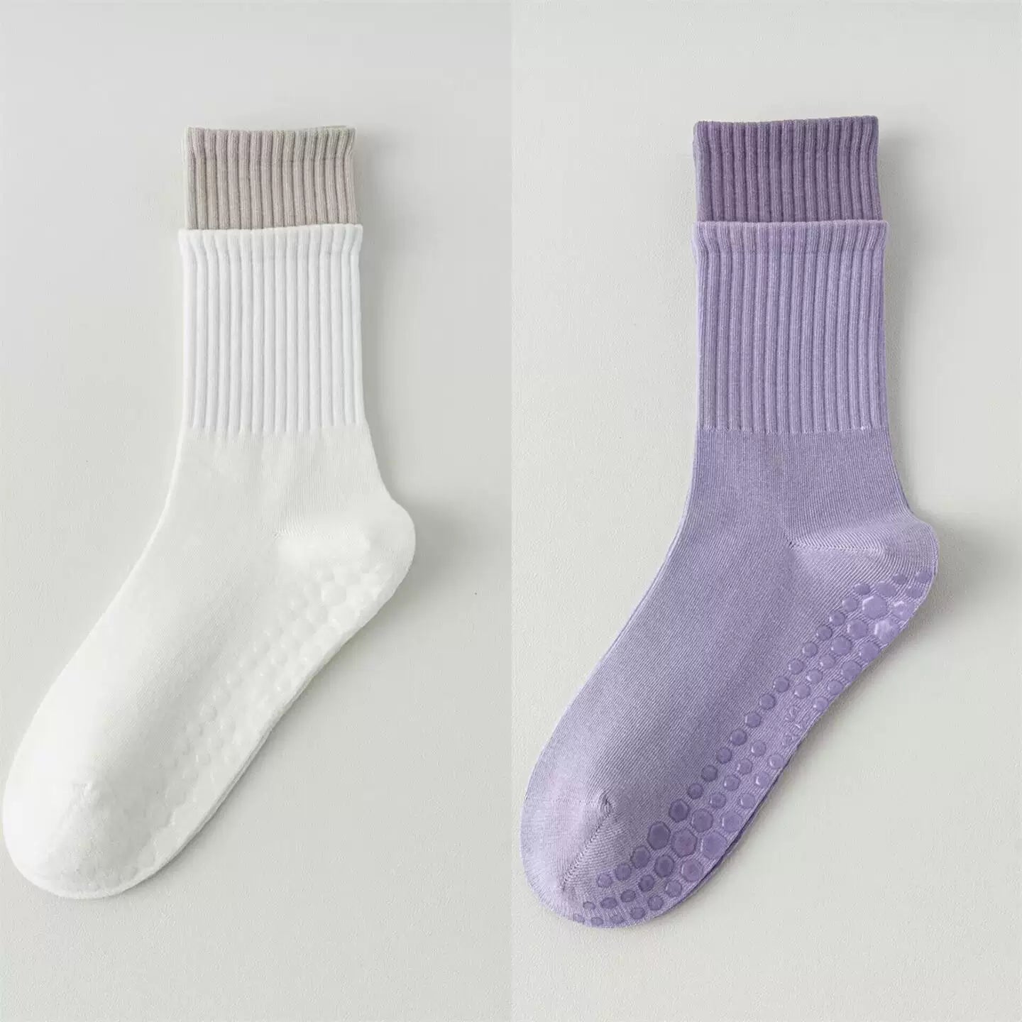 Hawecc | Women’s Non-Slip Split-Toe Socks for Pilates and Yoga