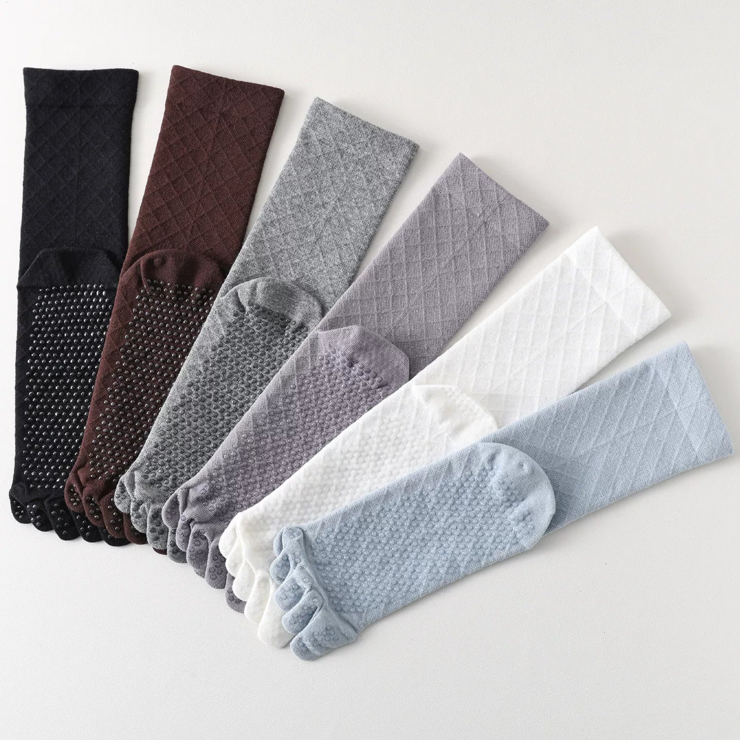 Hawecc | Mid-Calf Indoor Pilates and Yoga Socks