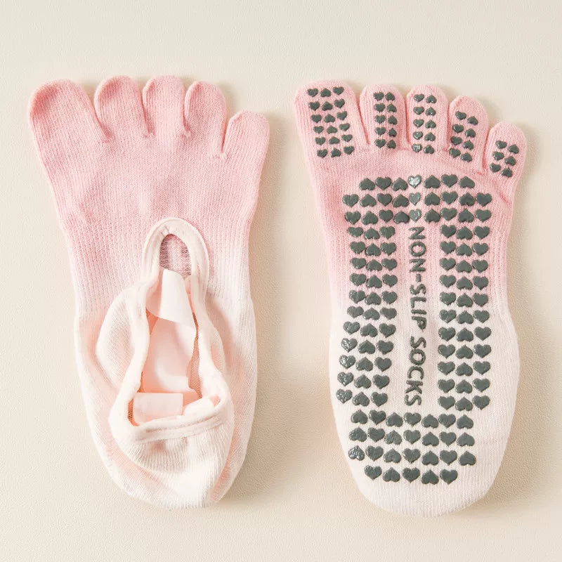 Hawecc | Indoor Mid-Calf Socks with Split Toe and Non-Slip Grip