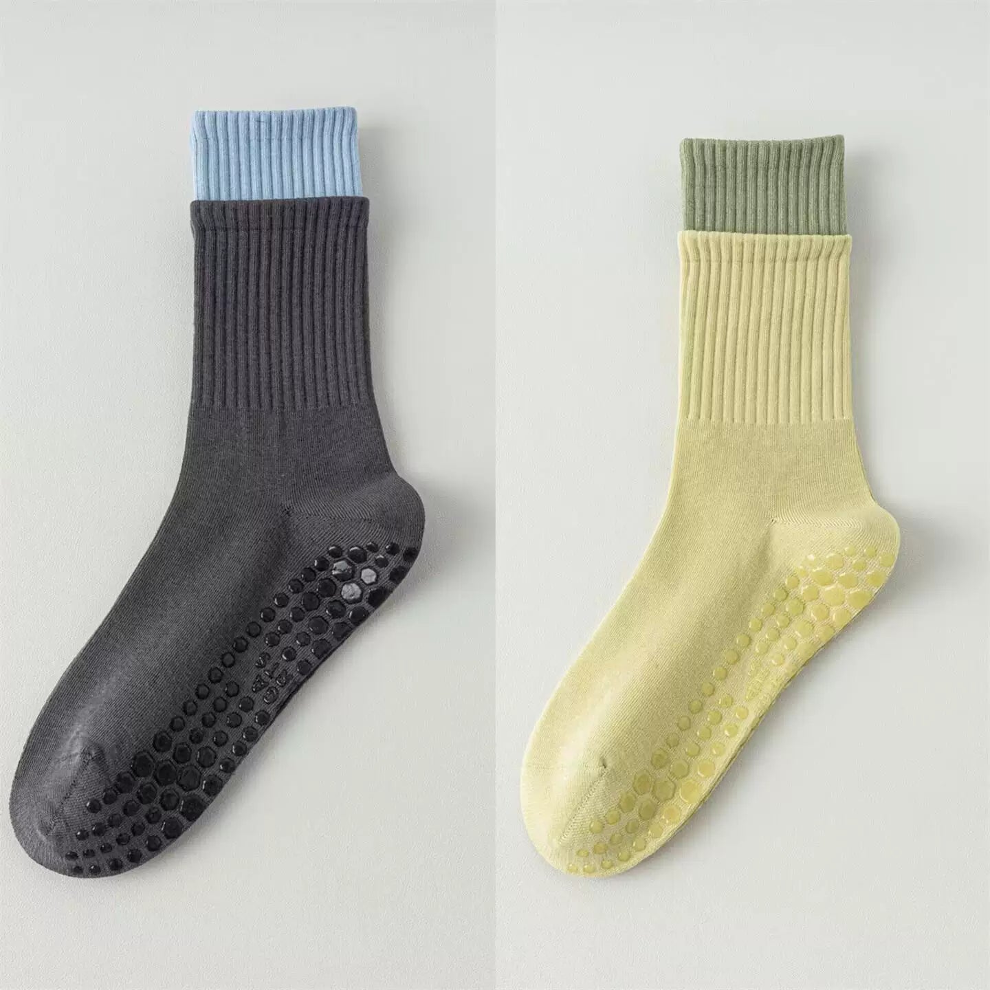 Hawecc | Women’s Non-Slip Split-Toe Socks for Pilates and Yoga