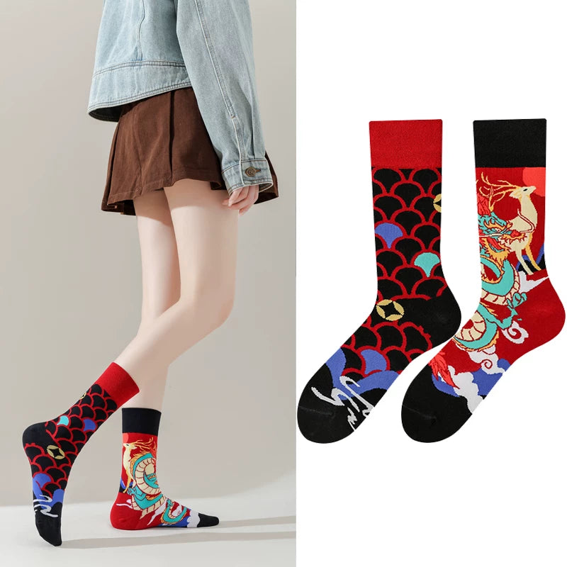 Hawecc | Mid-Calf Split-Toe Pilates and Yoga Socks