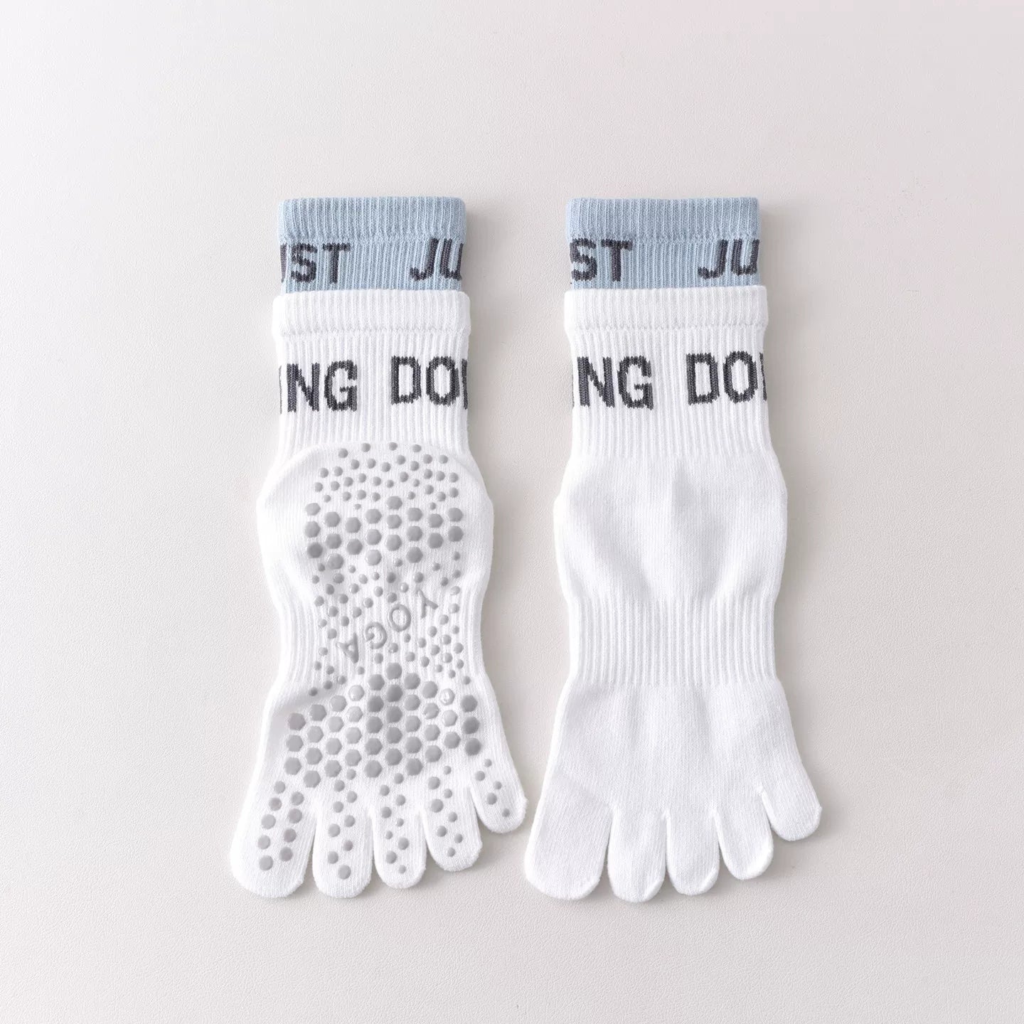 Hawecc | Indoor Yoga and Pilates Socks with Split Toe for Women