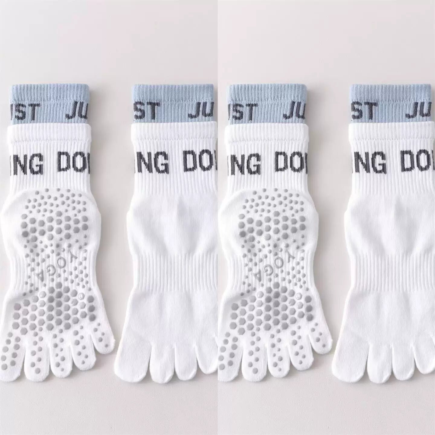 Hawecc | Indoor Yoga and Pilates Socks with Split Toe for Women