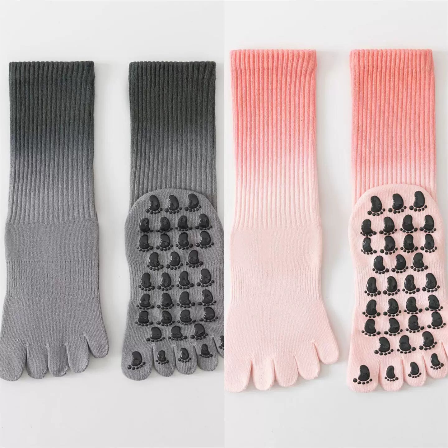Hawecc | Mid-Calf Professional Yoga Socks for Women with Grip