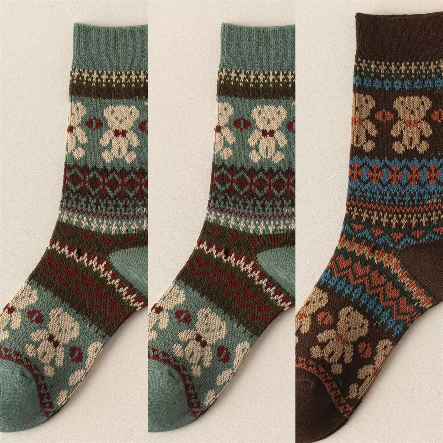 Hawecc | Split-Toe Mid-Calf Socks for Home and Studio Fitness