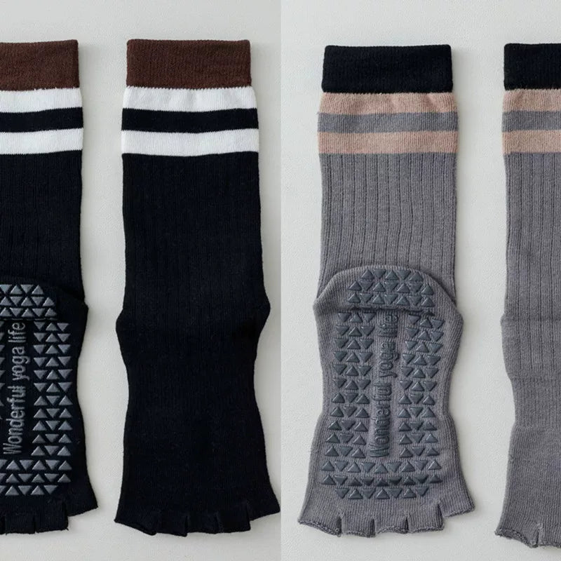 Hawecc | Women’s Professional Mid-Calf Socks for Indoor Floor Workouts