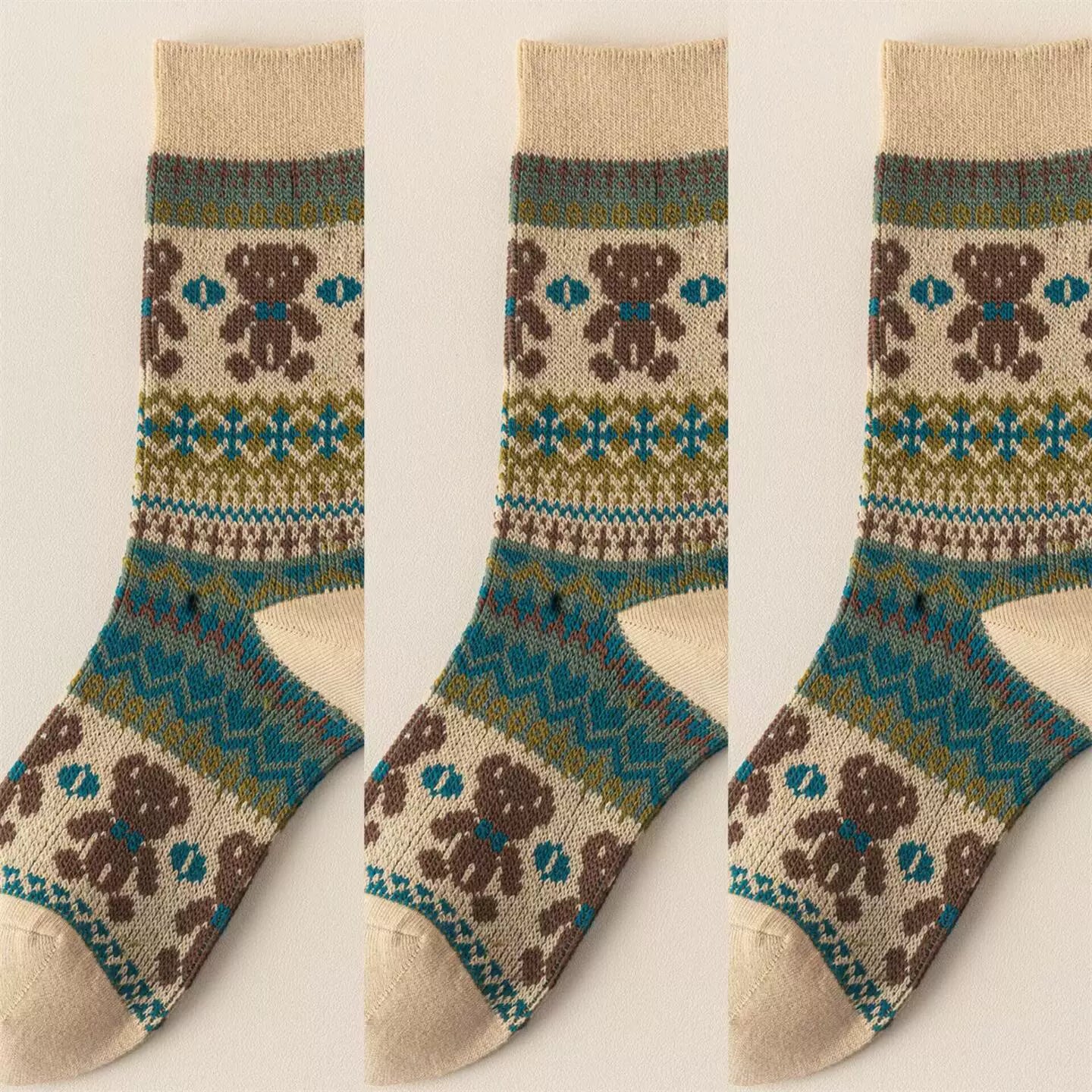 Hawecc | Split-Toe Mid-Calf Socks for Home and Studio Fitness