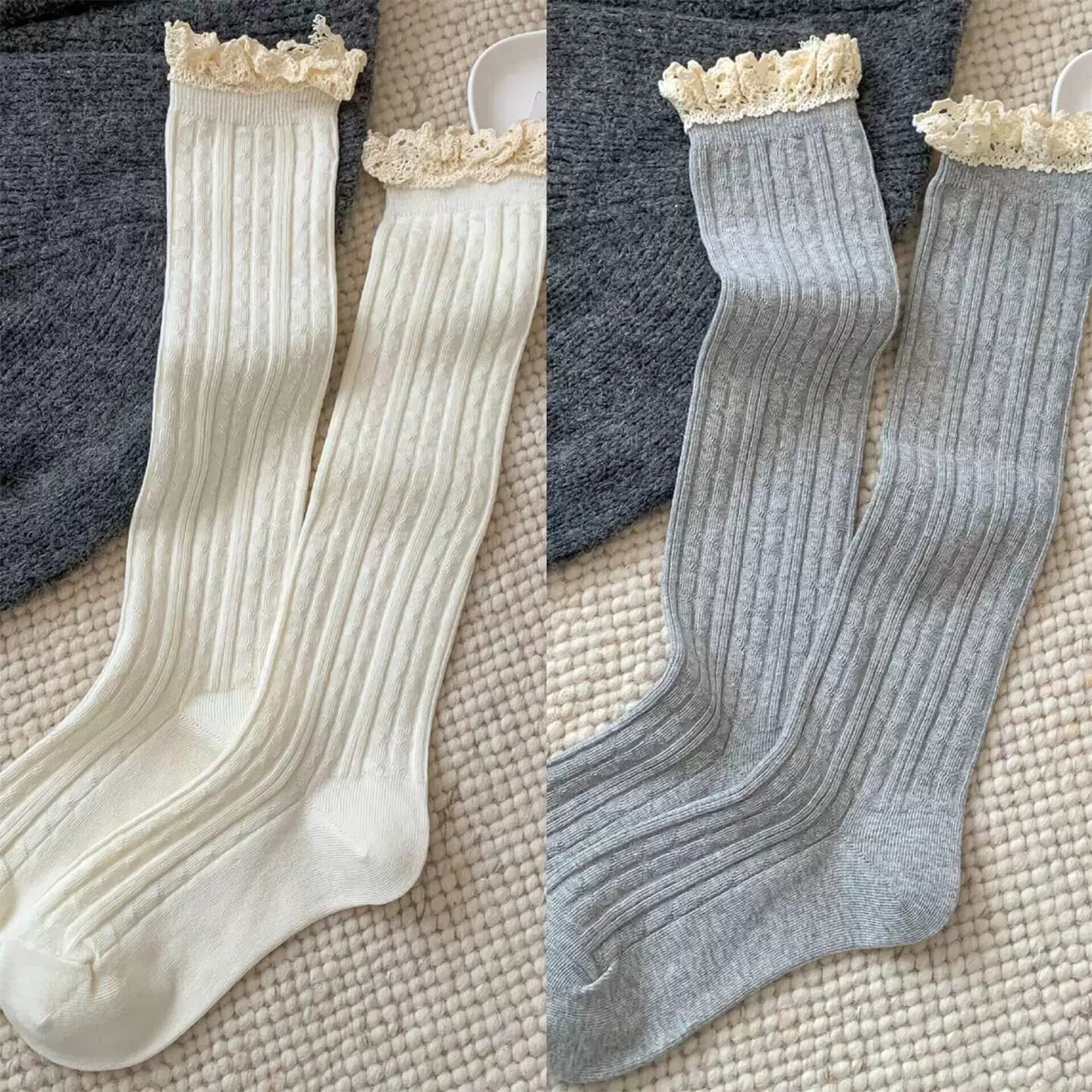 Hawecc | Mid-Calf Grip Socks for Women’s Pilates and Yoga