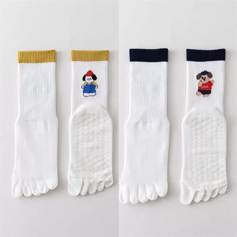 Hawecc | Split-Toe Grip Socks for Women’s Indoor Fitness