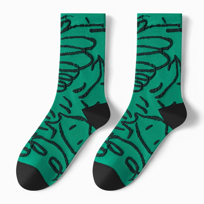 Hawecc | Women’s Indoor Split-Toe Mid-Calf Socks