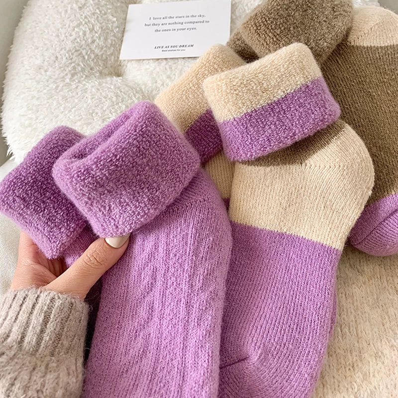 Hawecc | Mid-Calf Non-Slip Pilates Socks for Women