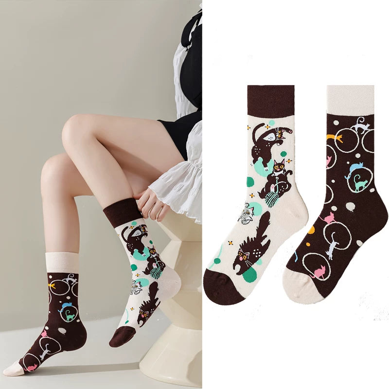 Hawecc | Mid-Calf Split-Toe Pilates and Yoga Socks