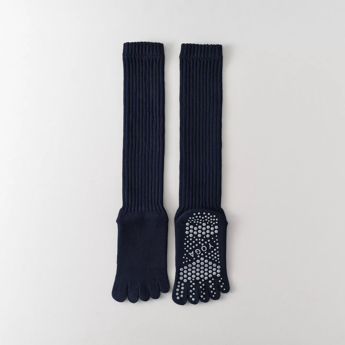 Hawecc | Indoor Split-Toe Mid-Calf Socks for Yoga